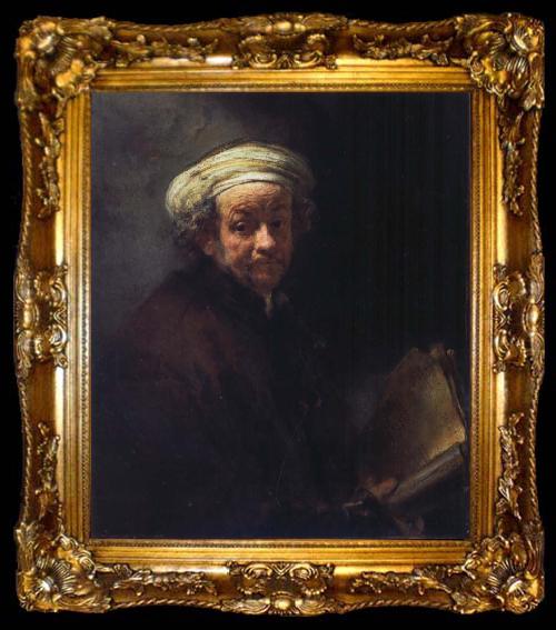 framed  REMBRANDT Harmenszoon van Rijn Self-Portrait as St.Paul, ta009-2